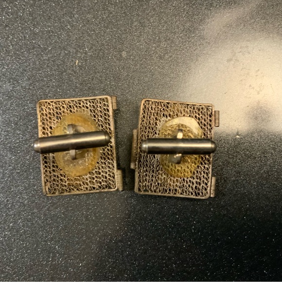 Vintage Asian Man Cuff Links - Picture 2 of 3